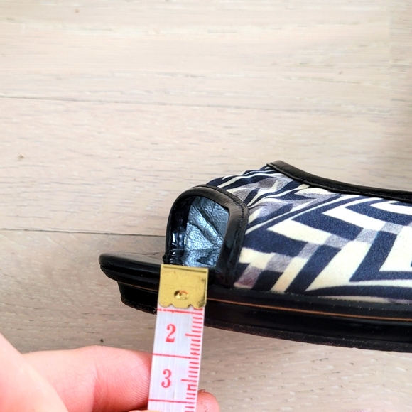 Via Spiga Zebra Print Satin Sling Back Heels Platform Size 8 1/2M - Picture 13 of 15